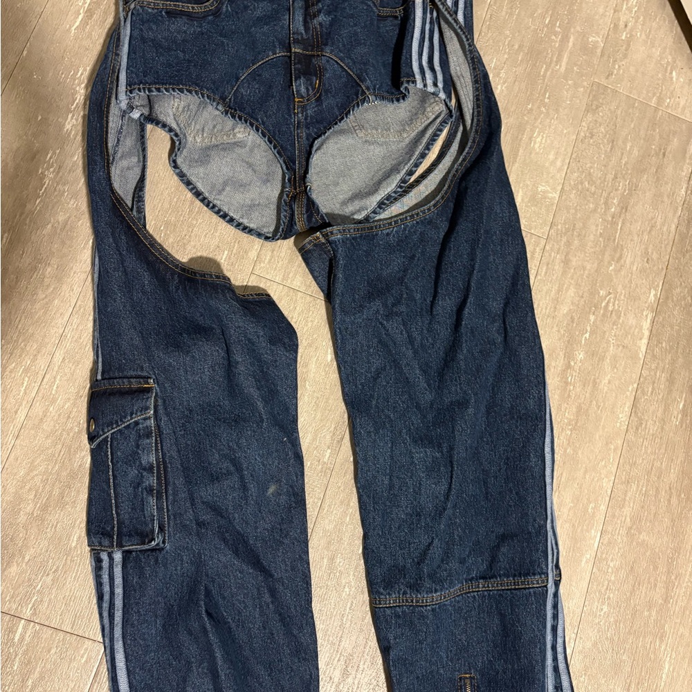 IVY PARK x Adidas Denim Chaps sz. L New w/ tags